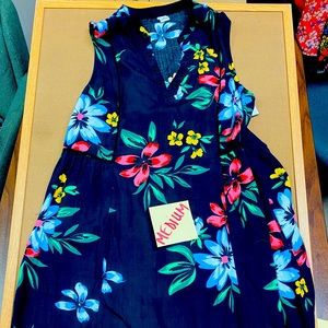 Medium blue summer dress